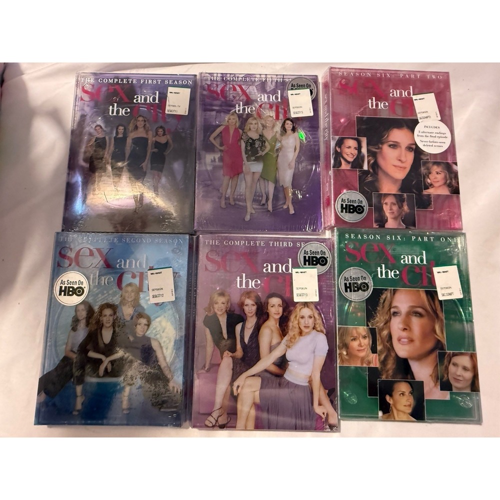 Sex and the City DVD Lot Seasons 1-3 5-6 Part 1 & 2 Factory Sealed HBO New